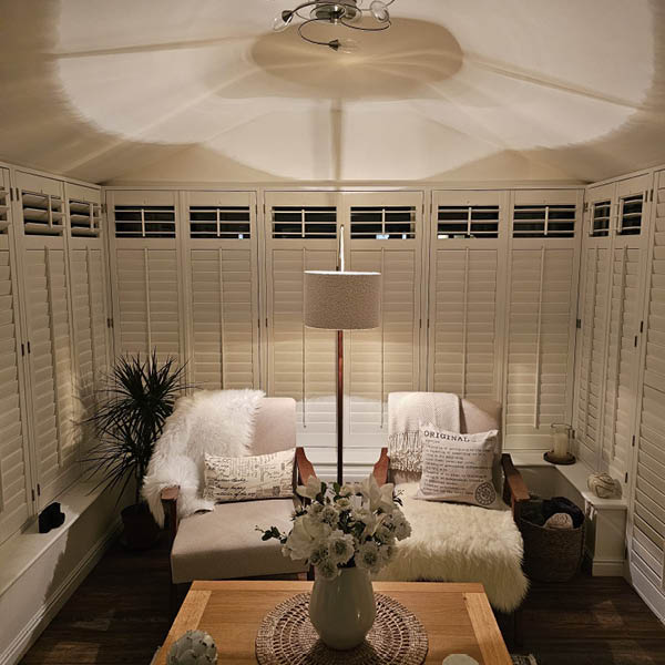 Shutters for a conservatory